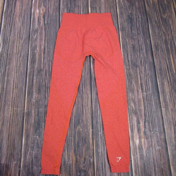 Gymshark Pants - Gymshark Salmon Pink 2XS Leggings Crop Yoga Gym Workout Active Athletic